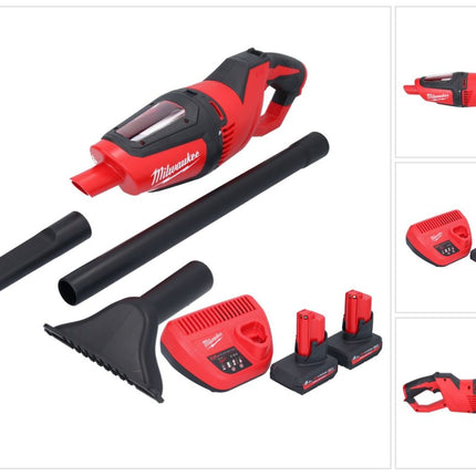 Odkurzacz akumulatorowy Milwaukee M12 HV-502 12 V + 2x akumulator 5,0 Ah + ładowarka