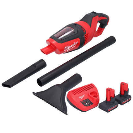 Odkurzacz akumulatorowy Milwaukee M12 HV-502 12 V + 2x akumulator 5,0 Ah + ładowarka