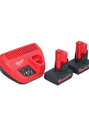 Odkurzacz akumulatorowy Milwaukee M12 HV-502 12 V + 2x akumulator 5,0 Ah + ładowarka