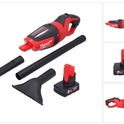 Odkurzacz akumulatorowy Milwaukee M12 HV-601 12 V + 1x akumulator 6,0 Ah - bez ładowarki