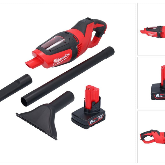 Odkurzacz akumulatorowy Milwaukee M12 HV-601 12 V + 1x akumulator 6,0 Ah - bez ładowarki