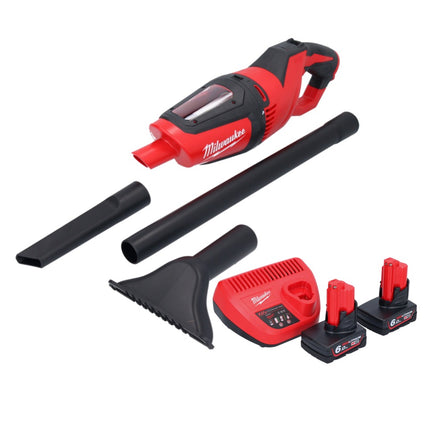 Odkurzacz akumulatorowy Milwaukee M12 HV-602 12 V + 2x akumulator 6,0 Ah + ładowarka
