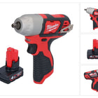Milwaukee M12 BIW38-401 akumulatorowy klucz udarowy 12 V 135 Nm 3/8˝ + 1x akumulator 4,0 Ah - bez ładowarki