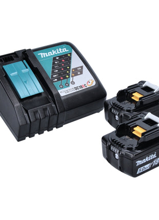 Makita DLX 2145 TJ Twin Pack 18V Akku Schlagbohrschrauber + Akku Schlagschrauber + 2x Akku 5,0Ah + Ladegerät + Makpac - Toolbrothers