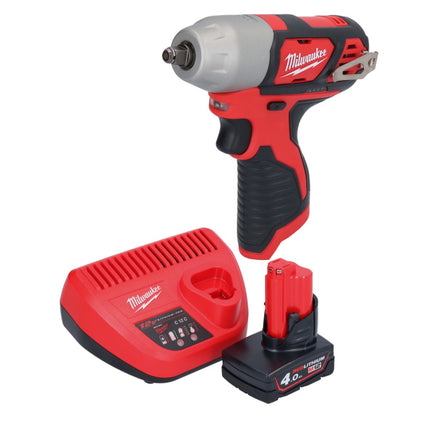 Milwaukee M12 BIW38-401 akumulatorowy klucz udarowy 12 V 135 Nm 3/8˝ + 1x akumulator 4,0 Ah + ładowarka