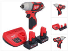 Milwaukee M12 BIW38-402 Akumulatorowy klucz udarowy 12 V 135 Nm 3/8˝ + 2x akumulator 4,0 Ah + ładowarka