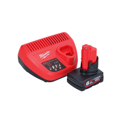 Milwaukee M12 BIW38-601 akumulatorowy klucz udarowy 12 V 135 Nm 3/8˝ + 1x akumulator 6,0 Ah + ładowarka