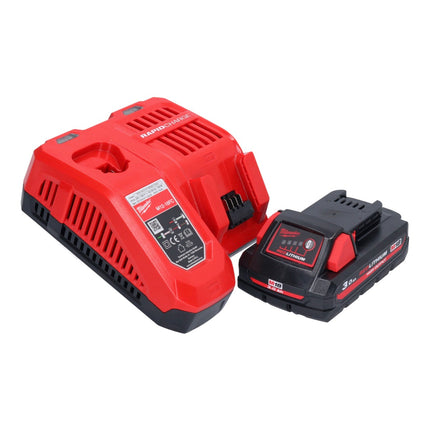 Milwaukee M18 ONEFHX-301X akumulatorowy młot udarowo-obrotowy 18 V 2,5 J SDS-Plus Brushless + 1x akumulator 3,0 Ah + ładowarka + skrzynka HD