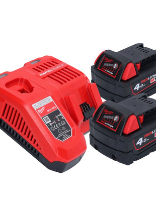 Milwaukee M18 ONEFHX-402X Akku Kombihammer 18 V 2,5 J SDS-Plus Brushless + 2x Akku 4,0 Ah + Ladegerät + HD-Box