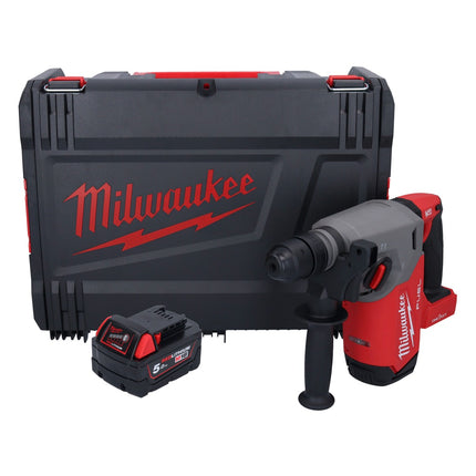 Milwaukee M18 ONEFHX-501X Akumulatorowy młot udarowo-obrotowy 18 V 2,5 J SDS-Plus Brushless + 1x akumulator 5,0 Ah + skrzynka HD - bez ładowarki