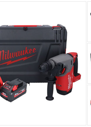 Milwaukee M18 ONEFHX-551X Akku Kombihammer 18 V 2,5 J SDS-Plus Brushless + 1x Akku 5,5 Ah + Ladegerät + HD-Box