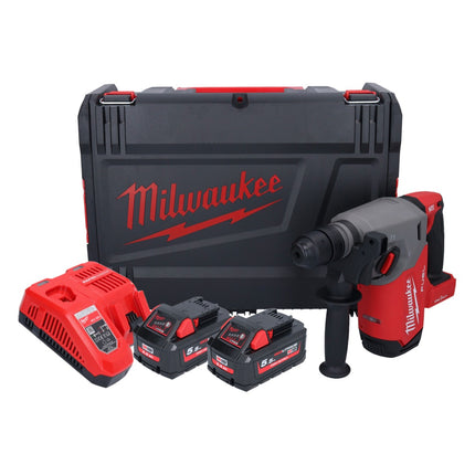 Milwaukee M18 ONEFHX-552X akumulatorowy młot udarowo-obrotowy 18 V 2,5 J SDS-Plus ( 4933478504 ) bezszczotkowy + 2x akumulator 5,5 Ah + ładowarka + skrzynka HD
