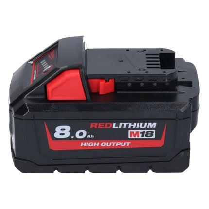 Milwaukee M18 ONEFHX-801X Akumulatorowy młot udarowo-obrotowy 18 V 2,5 J SDS-Plus Brushless + 1x akumulator 8,0 Ah + skrzynka HD - bez ładowarki