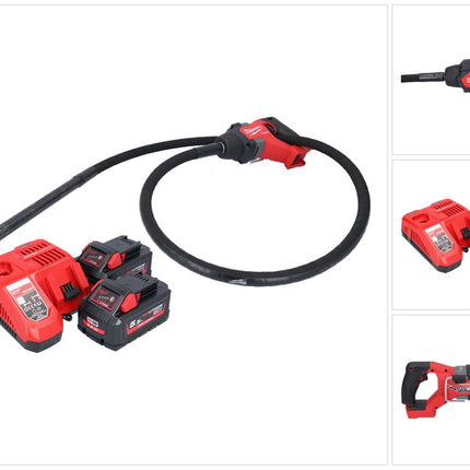 Milwaukee M18 FCVN24-552 Akumulatorowy wibrator do betonu 18 V 2,4 m bezszczotkowy + 2x akumulator 5,5 Ah + ładowarka