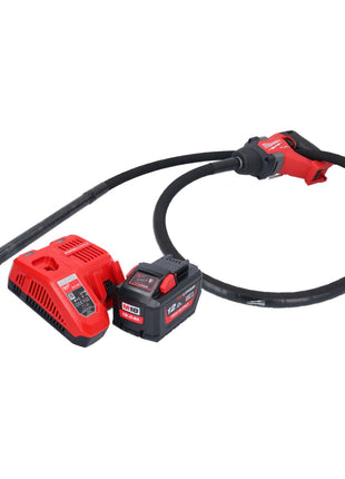 Vibrateur à béton sur batterie Milwaukee M18 FCVN24-121 18 V 2,4 m sans balais + 1x batterie 12,0 Ah + chargeur