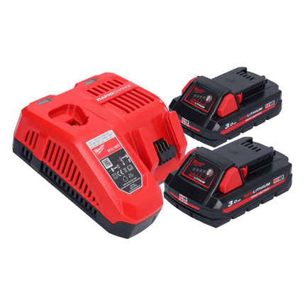 Milwaukee M18 FFN-302 gwoździarka akumulatorowa 18 V 50 - 90 mm bezszczotkowa + 2x akumulator 3,0 Ah + ładowarka