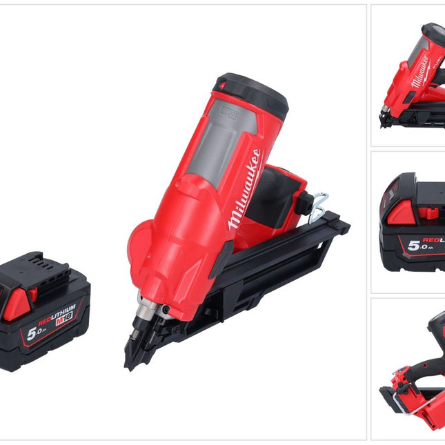 Milwaukee M18 FFN-501 gwoździarka akumulatorowa 18 V 50 - 90 mm bezszczotkowa + 1x akumulator 5,0 Ah - bez ładowarki