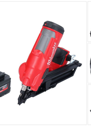 Milwaukee M18 FFN-551 Akku Nagler 18 V 50 - 90 mm Brushless + 1x Akku 5,5 Ah - ohne Ladegerät