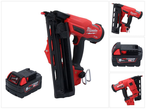 Milwaukee M18 FN16GA-501 Akku Nagler 18 V 32 - 64 mm Brushless + 1x Akku 5,0 Ah - ohne Ladegerät