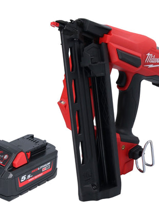 Clavadora a batería Milwaukee M18 FN16GA-551 18 V 32 - 64 mm sin escobillas + 1x batería 5,5 Ah - sin cargador