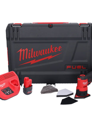 Milwaukee M12 FDSS-251X Akku Punktschleifer 12 V 88,8 x 63,5 mm Brushless + 1x Akku 2,5 Ah + Ladegerät + HD-Box