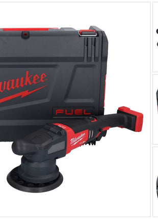 Milwaukee M18 FROP21-301X Akku Exzenter Polierer 18 V 150 mm Brushless + 1x Akku 3,0 Ah + HD-Box - ohne Ladegerät