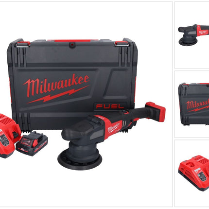 Milwaukee M18 FROP21-301X akumulatorowa polerka mimośrodowa 18 V 150 mm bezszczotkowa + 1x akumulator 3,0 Ah + ładowarka + pudełko HD