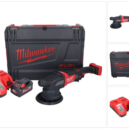 Milwaukee M18 FROP21-551X Akumulatorowa polerka mimośrodowa 18 V 150 mm bezszczotkowa + 1x akumulator 5,5 Ah + ładowarka + pudełko HD