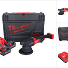 Milwaukee M18 FROP21-552X akumulatorowa polerka mimośrodowa 18 V 150 mm bezszczotkowa + 2x akumulator 5,5 Ah + ładowarka + pudełko HD
