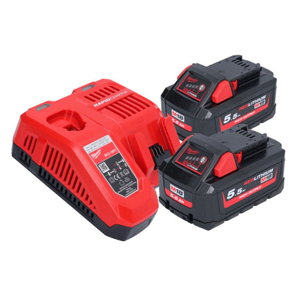 Milwaukee M18 FROP21-552X akumulatorowa polerka mimośrodowa 18 V 150 mm bezszczotkowa + 2x akumulator 5,5 Ah + ładowarka + pudełko HD