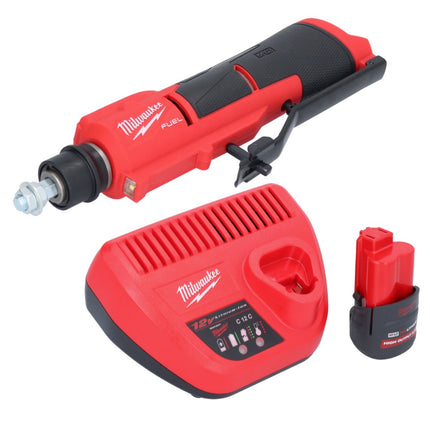 Milwaukee M12 FTB-251 Akumulatorowy skrobak do opon 12 V 7/16" Hex Bezszczotkowy + 1x akumulator 2,5 Ah + ładowarka