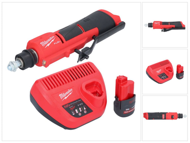 Milwaukee M12 FTB-251 Akumulatorowy skrobak do opon 12 V 7/16" Hex Bezszczotkowy + 1x akumulator 2,5 Ah + ładowarka