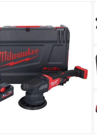 Milwaukee M18 FROP21-801X Akku Exzenter Polierer 18 V 150 mm Brushless + 1x Akku 8,0 Ah + Ladegerät + HD-Box