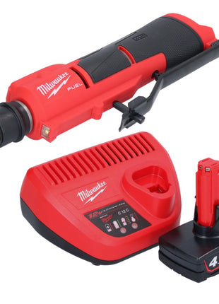 Milwaukee M12 FTB-401 akumulatorowa frezarka do opon 12 V 7/16" Hex bezszczotkowa + 1x akumulator 4,0 Ah + ładowarka