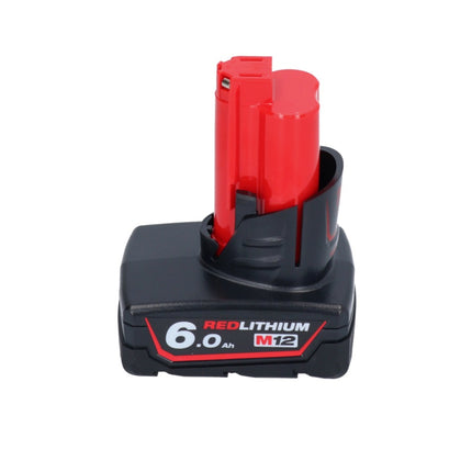 Milwaukee M12 FTB-601 akumulatorowa frezarka do opon 12 V 7/16" Hex bezszczotkowa + 1x akumulator 6,0 Ah - bez ładowarki