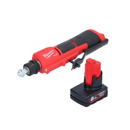 Milwaukee M12 FTB-601 akumulatorowa frezarka do opon 12 V 7/16" Hex bezszczotkowa + 1x akumulator 6,0 Ah - bez ładowarki