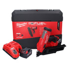 Cloueur à batterie Milwaukee M18 FFN21-401C 18 V 50 - 90 mm sans balais + 1x batterie 4,0 Ah + chargeur + coffret