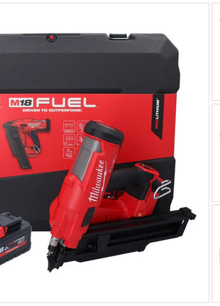 Milwaukee M18 FFN21-801C Akku Nagler 18 V 50 - 90 mm Brushless + 1x Akku 8,0 Ah + Koffer - ohne Ladegerät