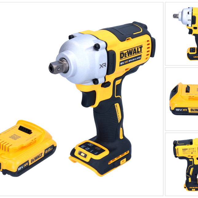 Akumulatorowy klucz udarowy DeWalt DCF 892 N 18 V 812 Nm 1/2" bezszczotkowy + 1x akumulator 2,0 Ah - bez ładowarki