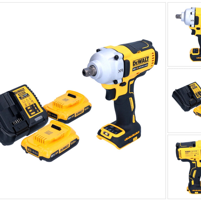 Akumulatorowy klucz udarowy DeWalt DCF 892 D2 18 V 812 Nm 1/2" bezszczotkowy + 2x akumulator 2,0 Ah + ładowarka