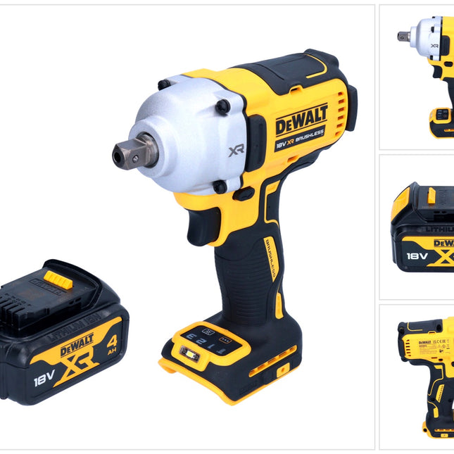 DeWalt DCF 892 N akumulatorowy klucz udarowy 18 V 812 Nm 1/2" bezszczotkowy + 1x akumulator 4,0 Ah - bez ładowarki