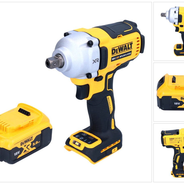 Akumulatorowy klucz udarowy DeWalt DCF 892 N 18 V 812 Nm 1/2" bezszczotkowy + 1x akumulator 5,0 Ah - bez ładowarki