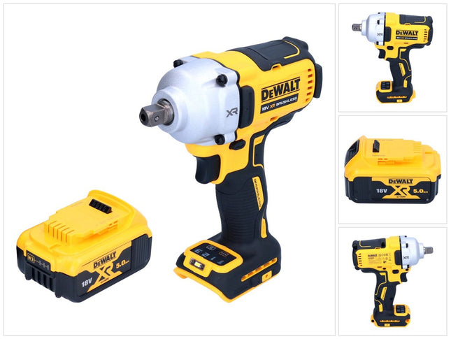 Akumulatorowy klucz udarowy DeWalt DCF 892 N 18 V 812 Nm 1/2" bezszczotkowy + 1x akumulator 5,0 Ah - bez ładowarki