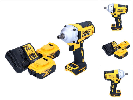 Akumulatorowy klucz udarowy DeWalt DCF 892 P2 18 V 812 Nm 1/2" bezszczotkowy + 2x akumulator 5,0 Ah + ładowarka