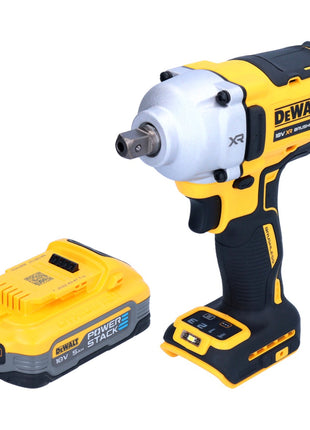 DeWalt DCF 892 N akumulatorowy klucz udarowy 18 V 812 Nm 1/2" bezszczotkowy + 1x akumulator Powerstack 5,0 Ah - bez ładowarki