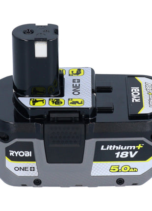 RYOBI RB18L50 Batterie 18 V 5,0 Ah / 5000 mAh Li-Ion ( 5133002433 ) avec affichage du niveau de charge