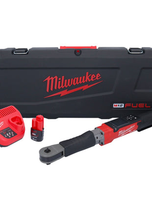 Milwaukee M12 ONEFTR12-201C Cyfrowy akumulatorowy klucz dynamometryczny 12 V 1/2" 203,4 Nm ( 4933464970 ) Bezszczotkowy + 1x akumulator 2,0 Ah + ładowarka + walizka