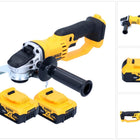 Akumulatorowa szlifierka kątowa DeWalt DCG 412 N 18 V 125 mm + 2x akumulator 5,0 Ah - bez ładowarki