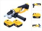 DeWalt DCG 412 N Meuleuse d'angle sans fil 18 V 125 mm + 2x batterie 5,0 Ah - sans chargeur