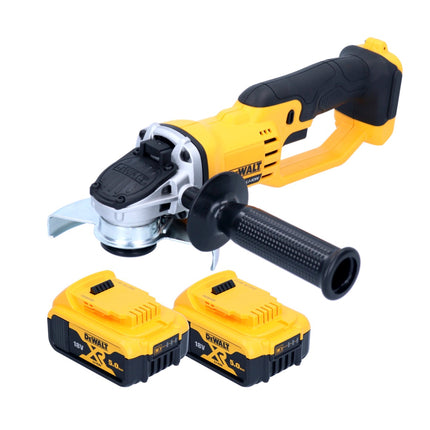 Akumulatorowa szlifierka kątowa DeWalt DCG 412 N 18 V 125 mm + 2x akumulator 5,0 Ah - bez ładowarki